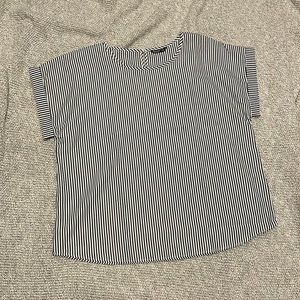 NEVER WORN! SHEIN Curve Black & White Striped Blouse